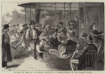 Bilder av Paris av en engelsk konstnär, IV, en merry-go-round i Champs Elysees